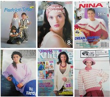 Various HAND KNITTING magazines and booklets - choose your favourite...