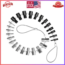 Nut and Bolt Thread Checker 28 Male/Female Thread Gauges (15 SAE/Inch & 13 Me...