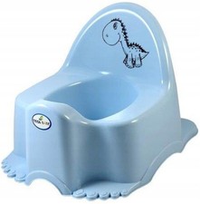 Baby Potty with Music Box, Dino, Blue, 18-36 Months, 15kg