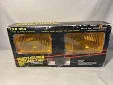 Vtg Ipf 804 Series Amber Rectangular Quartz Halogen Fog Lamp Light Kit