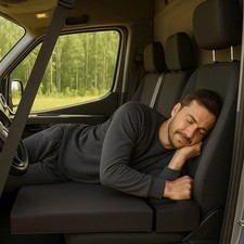 Ford Transit Driver Cab Mattress – Foldable Travel Bed, Campervan Comfort