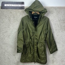 ANATOMIE Women  s Merika Metallic Olive Green Windbreaker Parka Size Small