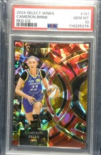 2024 Select WNBA Cameron Brink Rookie #191 Red Ice Prizm  PSA-10