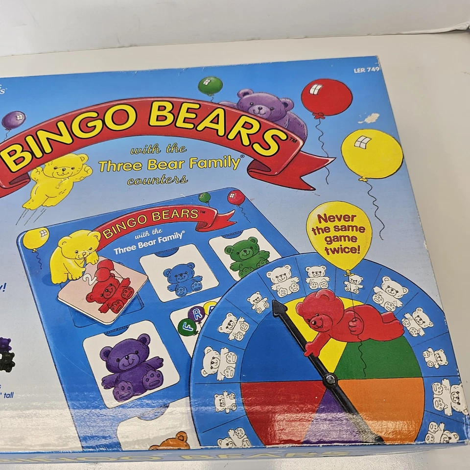 Bingo Bears Game Learning Resources Ages 4-8  2-4 Players Complete - Image 2 of 4