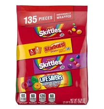 3PACK SKITTLES Original SKITTLES Wild Berry STARBURST & LIFE SAVERS Halloween