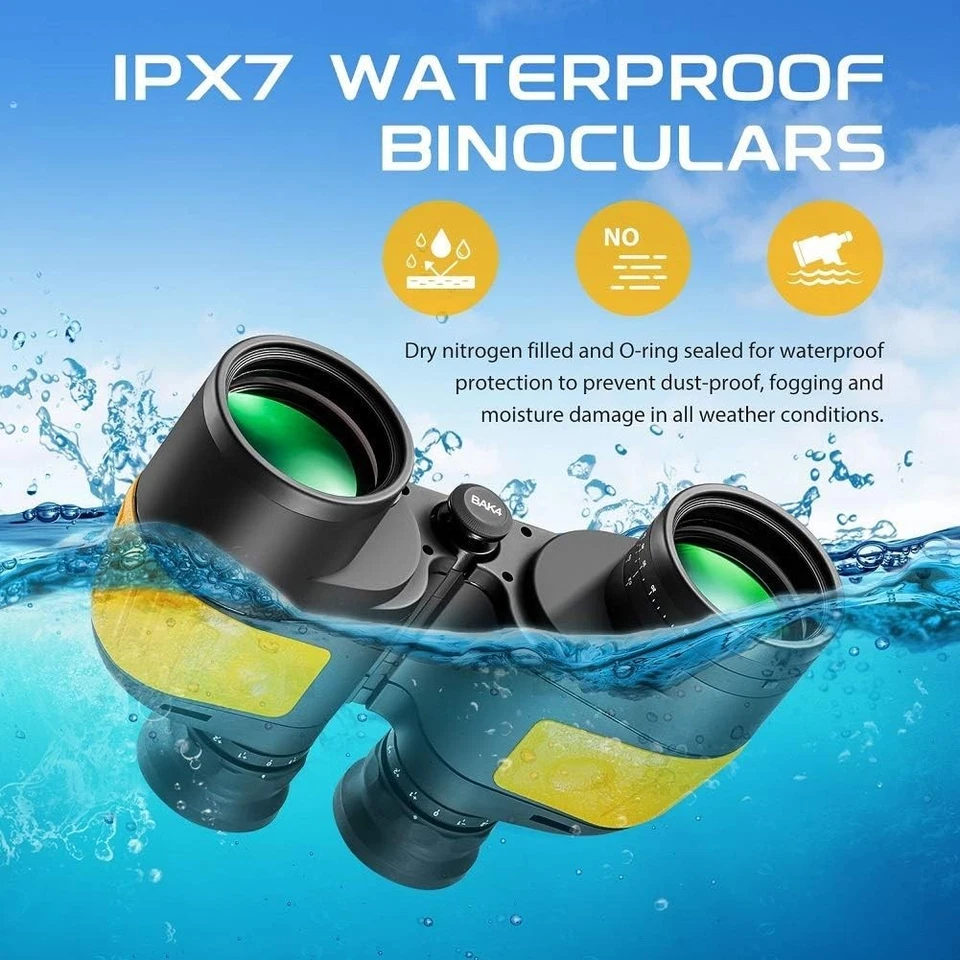 High-Performance 7x50 Waterproof Binoculars with Built-In Rangefinder & Compass - Image 4 of 4
