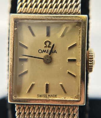 Vintage 14mm Omega 10k Gold Filled 17 Jewels Ladies  display picture 1