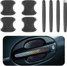 8PCS Car Door Handle Protectors, Anti-Scratch Self-Adhesive Honeycomb Design wit