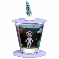 Leonardo Trinkset Bambini Avventura Einhorn Weltall 3-Tlg., Trinkbecher, Glas