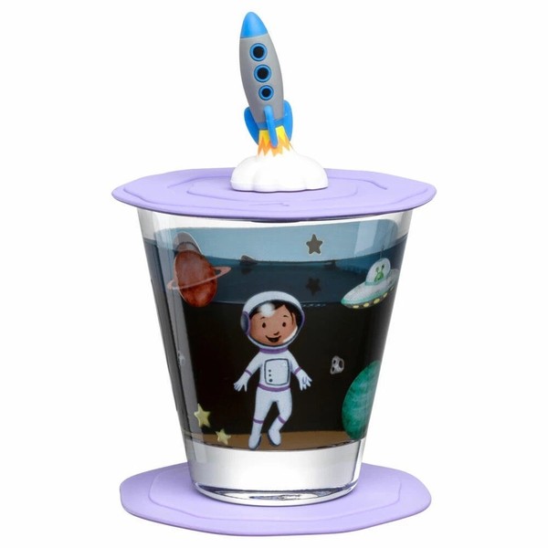 Leonardo Trinkset Bambini Avventura Einhorn Weltall 3-Tlg., Trinkbecher, Glas-image