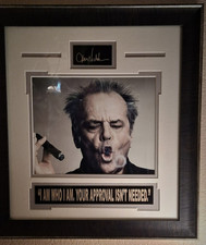 Jack Nicholson Facsimile Signature Display Gold Replica Autograph Custom Framed