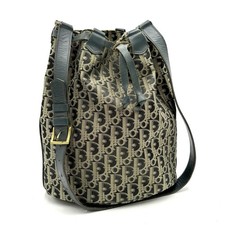 Borsa a tracolla originale Christian Dior Trotter con coulisse verde 2Y3225