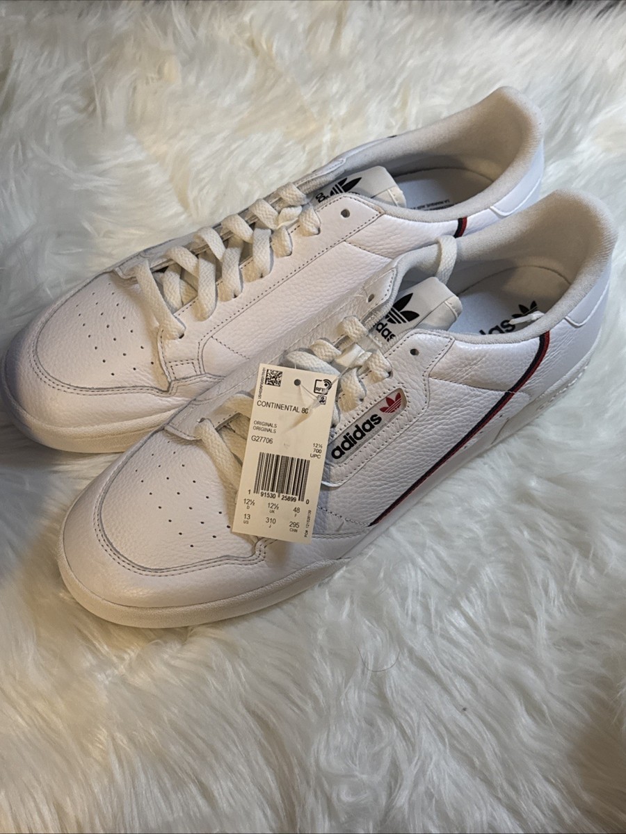 Size 13 Adidas Continental 80 White Navy Scarlet for sale online