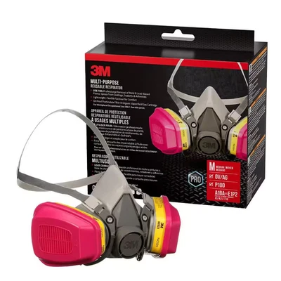 3M OV AG P100 Professional Multi-Purpose Respirator in Black with Drop Down