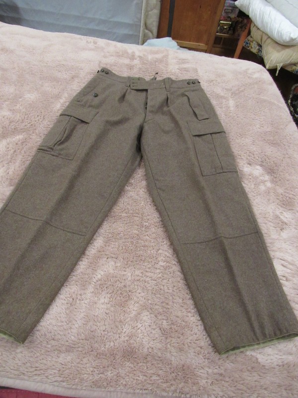 Alois Heiss KG German Army Pants Men's 36x30 Green Heavy Wool NOS