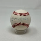 Mickey Mantle Autographed New York Yankees OAL Baseball JSA LOA