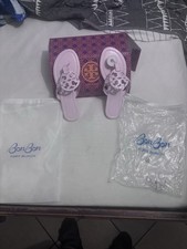 Tory Burch Miller Bon Bon Pink Desginer Sandals Size 7.5