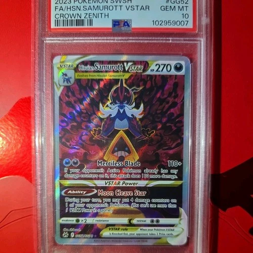 2023 Hisuian Samurott VSTAR GG52/GG70 Crown Zenith: PSA 10