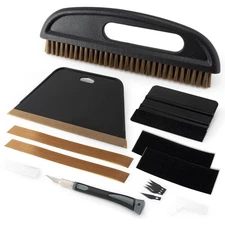 Wallpaper Smoothing Tool Wallpaper Brush Tools Kit with Felt Squeegee Craft P...