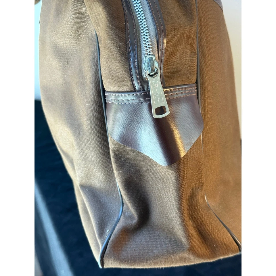 Bolso de mano de lona vintage para pasar la noche Barbizon Modeling School años 70-80  Foto 4 de 4