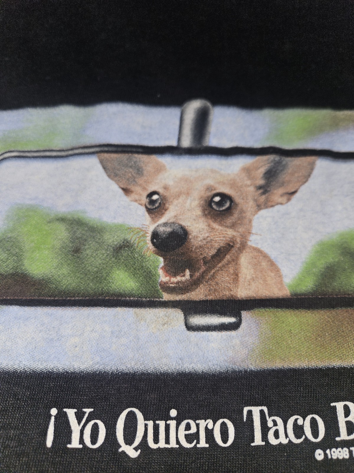 RARE Vintage 1998 Yo Quiero Taco Bell Tshirt Black Large Tultex Great Condition