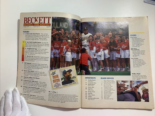 Beckett Baseballkarte Monatszeitschrift Oktober 1991 Ausgabe #79 - Frank Thomas - Bild 4 von 7