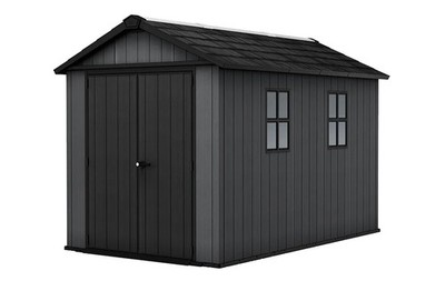 Keter Newton 7511 Gartenhaus - 350x230x246cm - Satteldach - Kunststoff - Grau