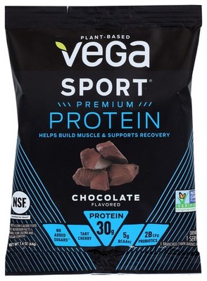 Vega Chocolate Protein Mix Plant-Based Sport Drink 1.6 Oz Powder