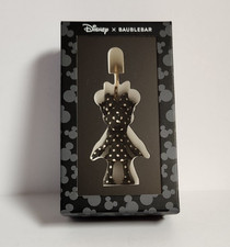 Disney Baublebar Minnie Mouse Keychain Bag Charm Polka Dot Black New In Box