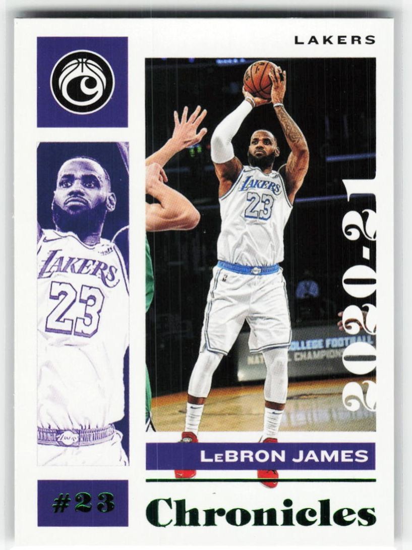 2020-21 Panini Chronicles Green LeBron James #46 Los Angeles Lakers
