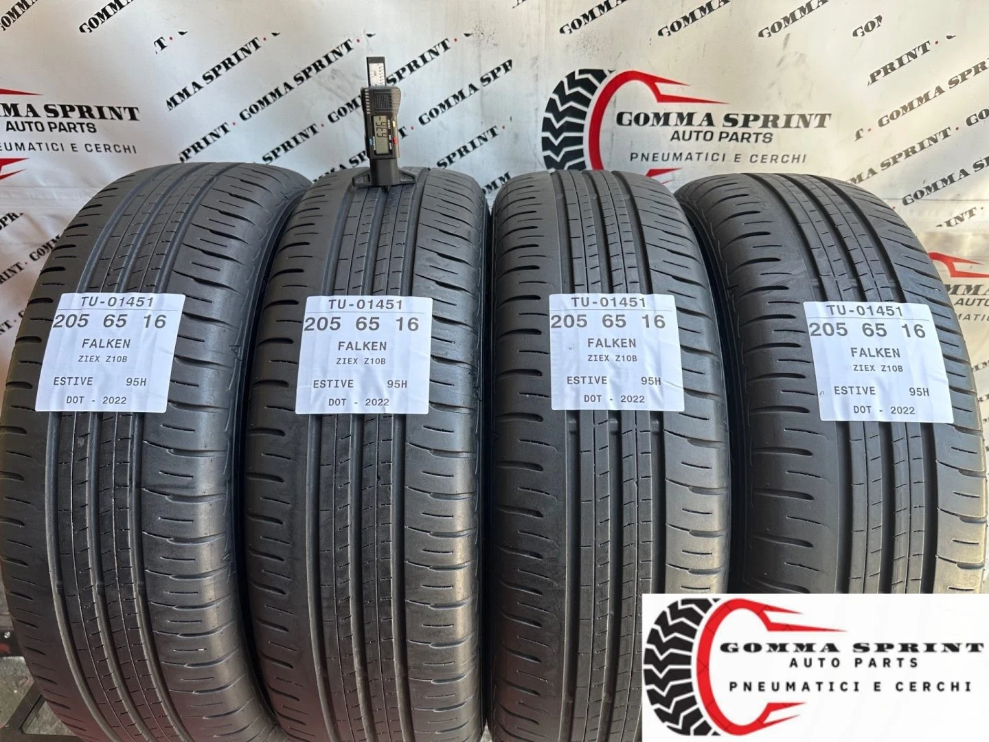 4 PNEUMATICI DI OCCASIONE 205/65/16 FALKEN ESTIVE GOMME 205 65 16