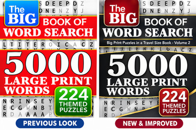 Big Book of Large Print Word Search Puzzles: 5000 Words - 224 Themed Puzzles