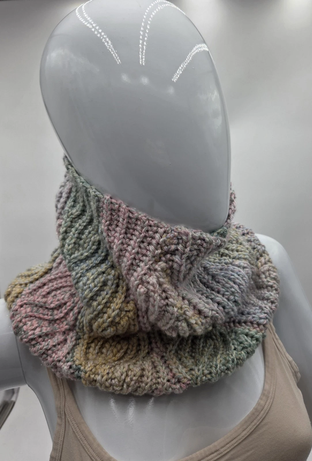 Ladies Cowl/snood neck warmer Shimmery, Soft, Warm And Versatile