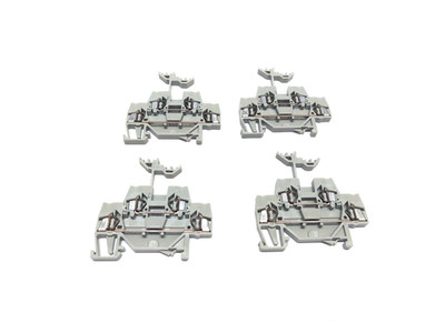 SABROE 0494-001 SPRING TERMINAL 2.5^ 3 POL WAGO FOR DIN TS35 / LOT OF 4