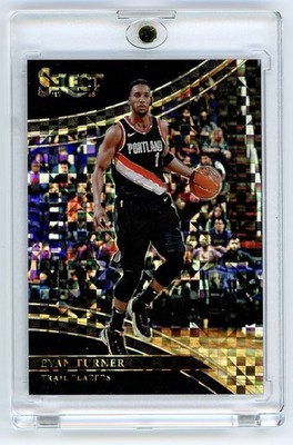 2017-18 Panini Select #227 Evan Turner Courtside Black Prizm True 1/1 Rare