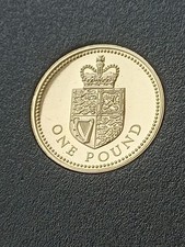 1988 PROOF £1 Shield of Royal Arms One Pound Coin Brilliant Uncirculated