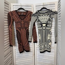 Set of 2 Free People Women s Not an Illusion Bodycon Dresses Size XS/S
