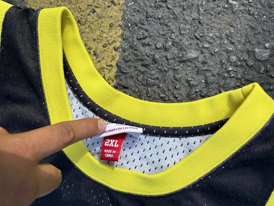 Mitchell & Ness Dikembe Mutombo Jersey Denver Nuggets NBA Swingman 91-92 XXL - Image 4 of 4