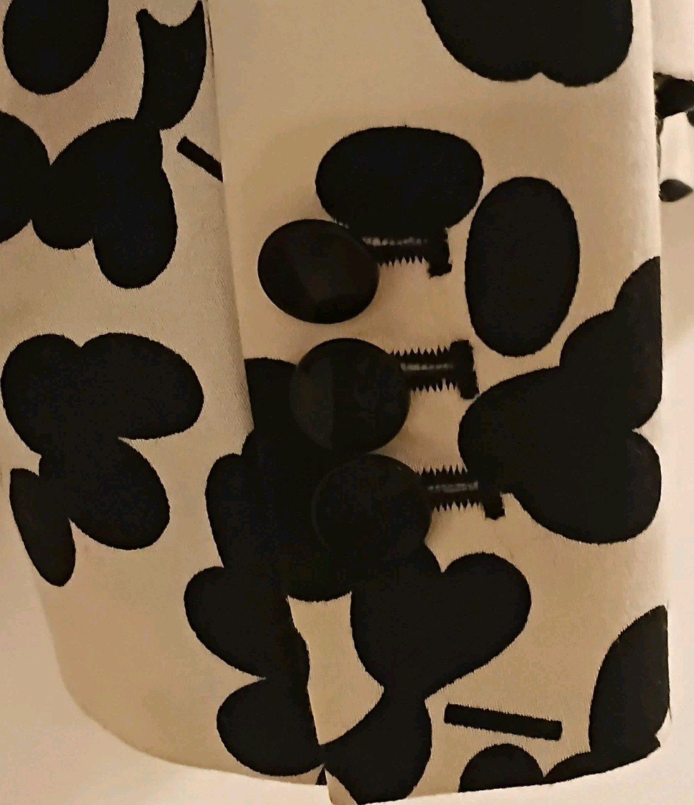 Zara Basic Patterned Jacket with Shoulder Pads Si… - image 6