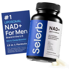 Selerb NAD+ Supplement for Men - With Liposomal-NAD+,CoQ10, L-Carnitine
