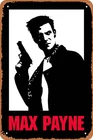 Clilsiatm Game Max Payne Poster Vintage Tin Metal Signs Home Décor 8x12