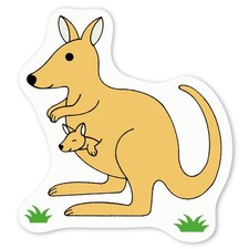 Aufkleber Sticker "Känguru & Joey" (DW031047)