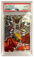 2024 Panini Absolute Kaboom #31 Josh Jacobs SP  PSA GEM MINT 10  #138029246
