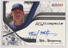 2008 TRISTAR Prospects Plus Farm Hands Authentic Mike Montgomery #FH-MM Auto 1u6
