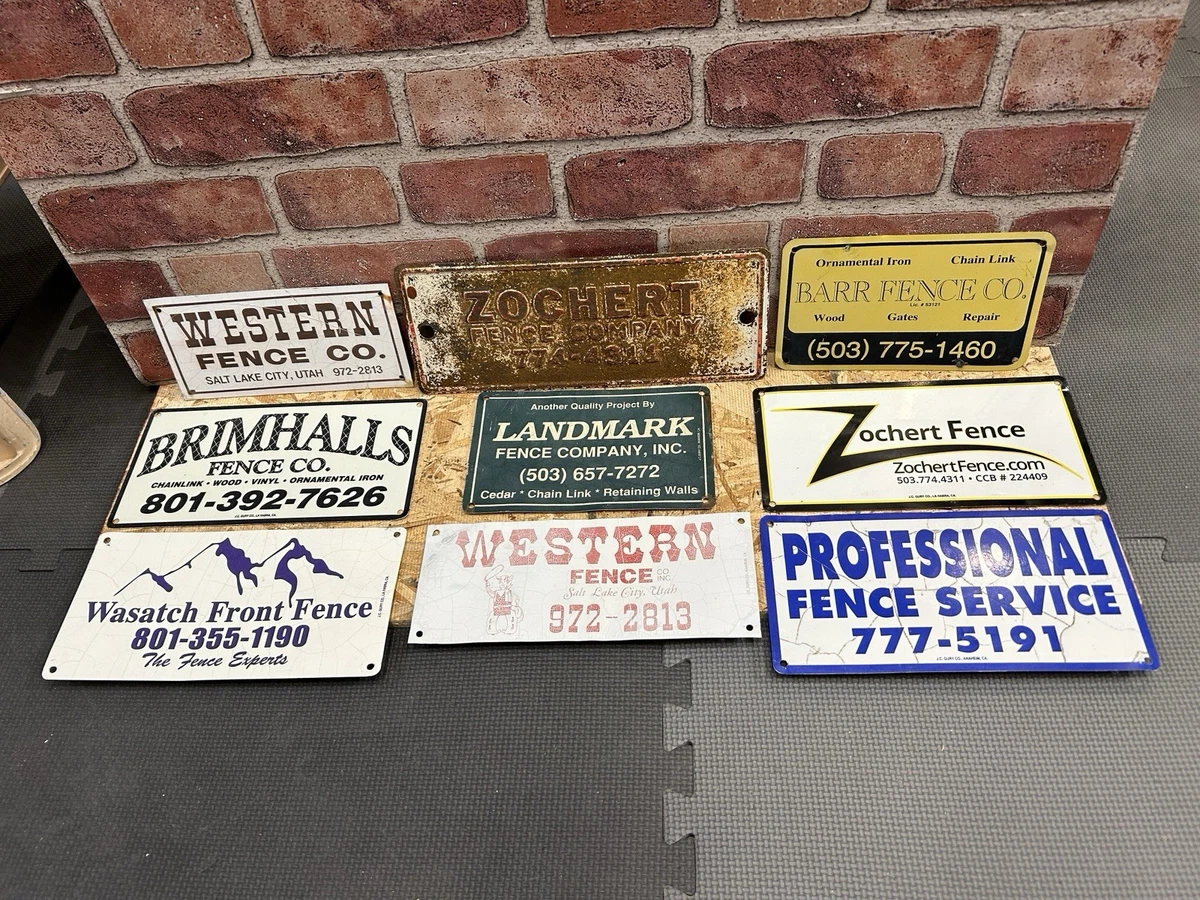 Vintage Fence Sign In Original Advertising Signs (1930-1969) for