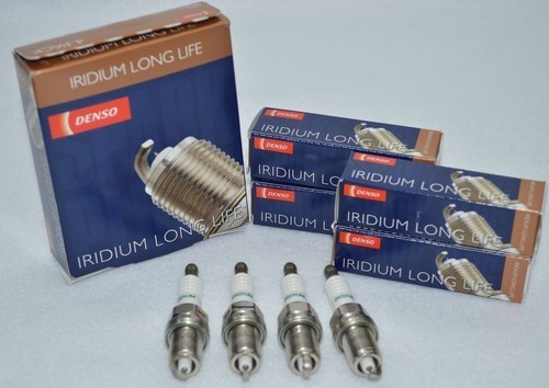 4 PC Denso FK16R-A8 / 3485 Iridium Spark Plug Set 2012-2014 FOR Toyota Prius C