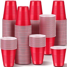 500 Pack Plastic Disposable Cups Heavy Duty Drinking Water Cups for Party Bir...