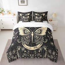 Girls Butterfly Comforter Set Twin Size 7 Pieces Comforters Boho Bohemian Bed...