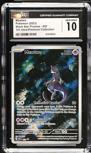Pokemon Batman Mewtwo 151 UPC Black Star Promo #52 English TCG GEM MINT CGC 10