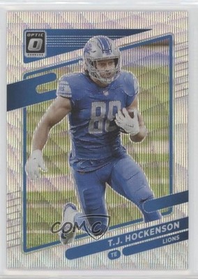 2021 Panini Donruss Optic Wave Prizm 279/299 TJ Hockenson #83 0nr3
